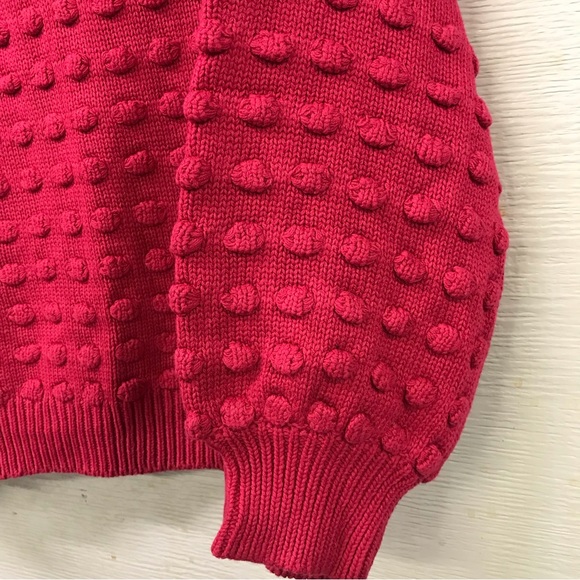 NWT Loralette plus size 3X womens crew neck long sleeve sweater raspberry - Picture 3 of 8